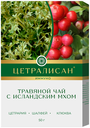 травяной чай с исландским мхом